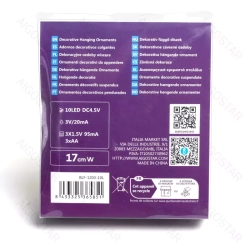 Gwiazda LED na czubek choinki 17cm 10 led na baterie 3AA ciepła